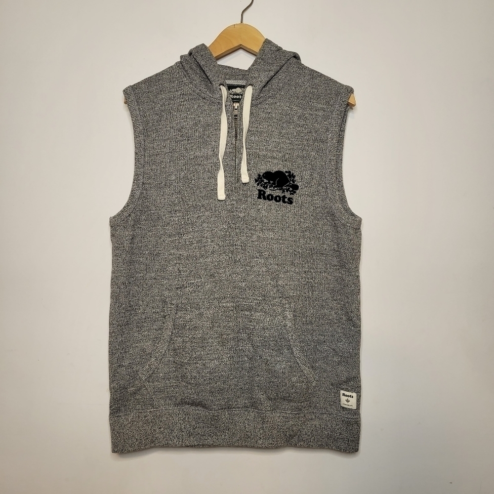 Roots Sleeveless Pullover Hoodie Size S